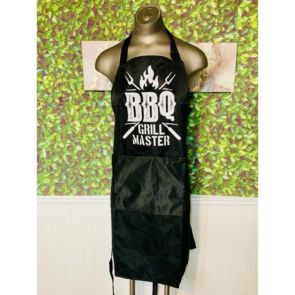 Barbecue Grill Master Apron For The Perfect Grill Master Black Adjustable